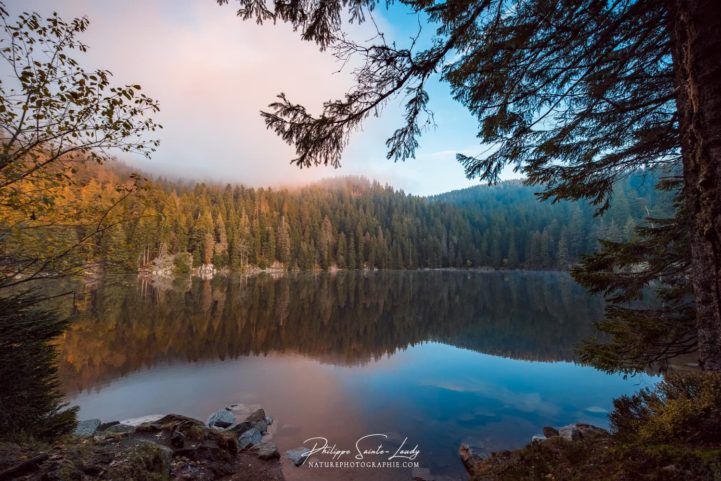 Photo du Lac Vert en automne