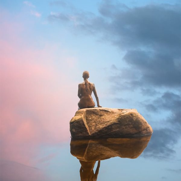 The Dream of a Mermaid Sirène sur le lac Mummel en Allemagne