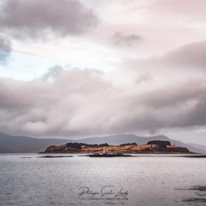 Appin port lighthouse Phare du port Appin en Écosse