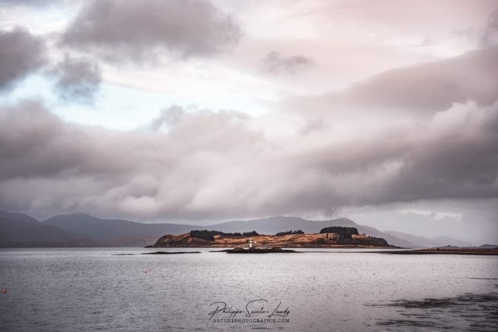Phare du port Appin en Écosse
