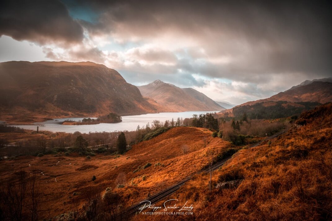 Vue sur le Loch Shiel à Glenfinnan en Écosse