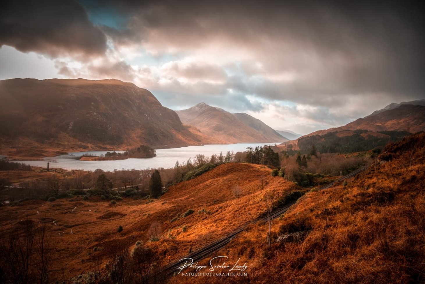 Vue sur le Loch Shiel à Glenfinnan en Écosse