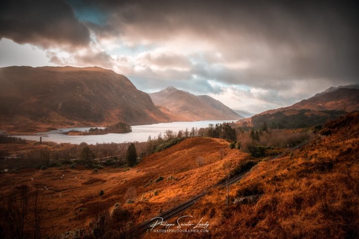 Vue sur le Loch Shiel à Glenfinnan en Écosse