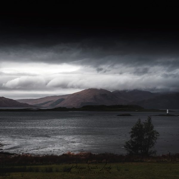 From Appin Vue depuis le port Appin en Écosse