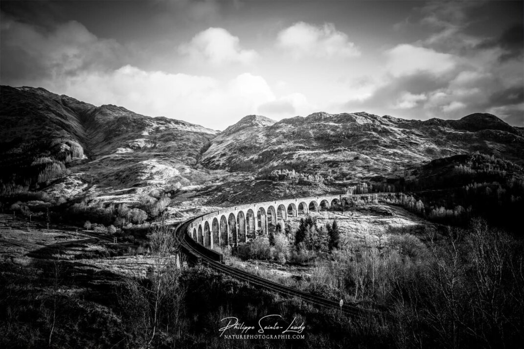 Vue sur le viaduc de Glenfinnan