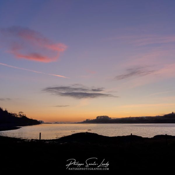 One Evening in Scotland Coucher de soleil en Écosse