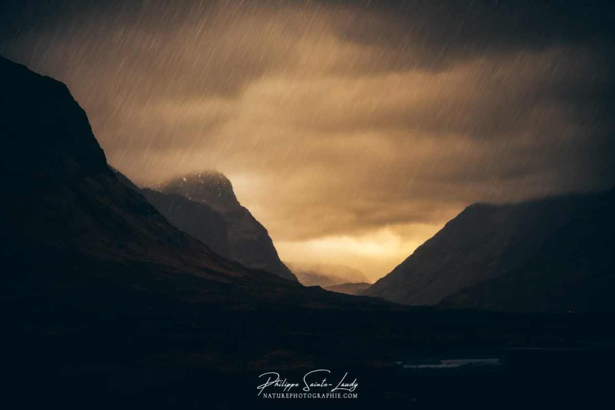 Photo de Glencoe un jour de pluie