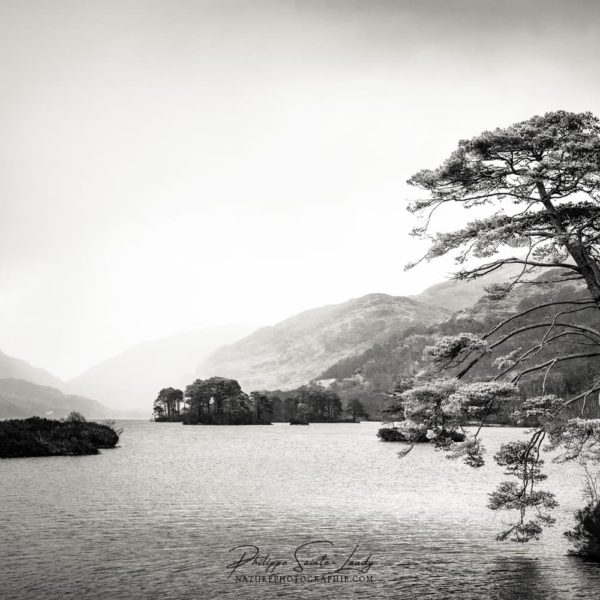 White and Black Photo noir et blanc du Loch Eilt