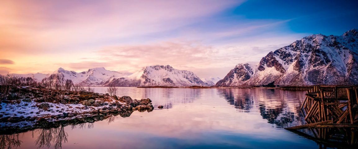 Soleil couchant en Norvège