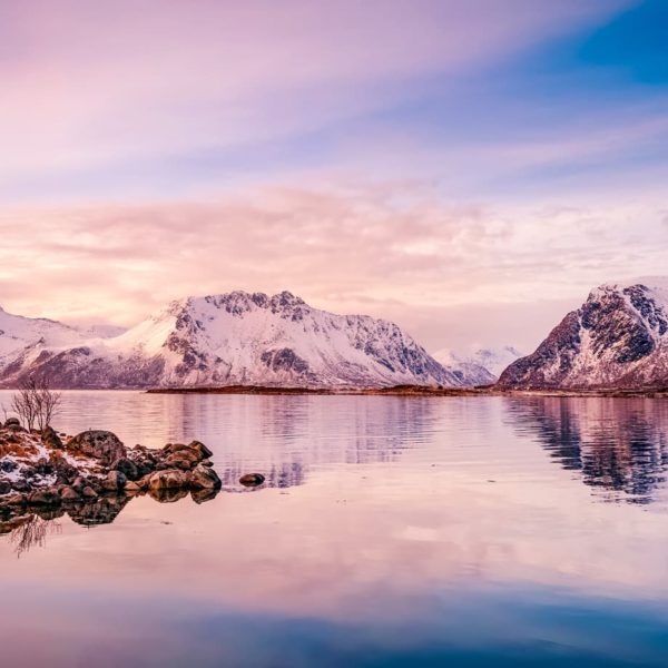 Soleil couchant en Norvège