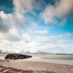 Plage de Ramberg en Norvège