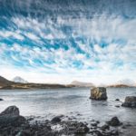Ciel bleu et nuages sur les Lofoten