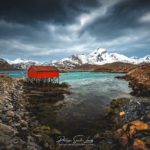 Rorbu sur les îles Lofoten en Norvège