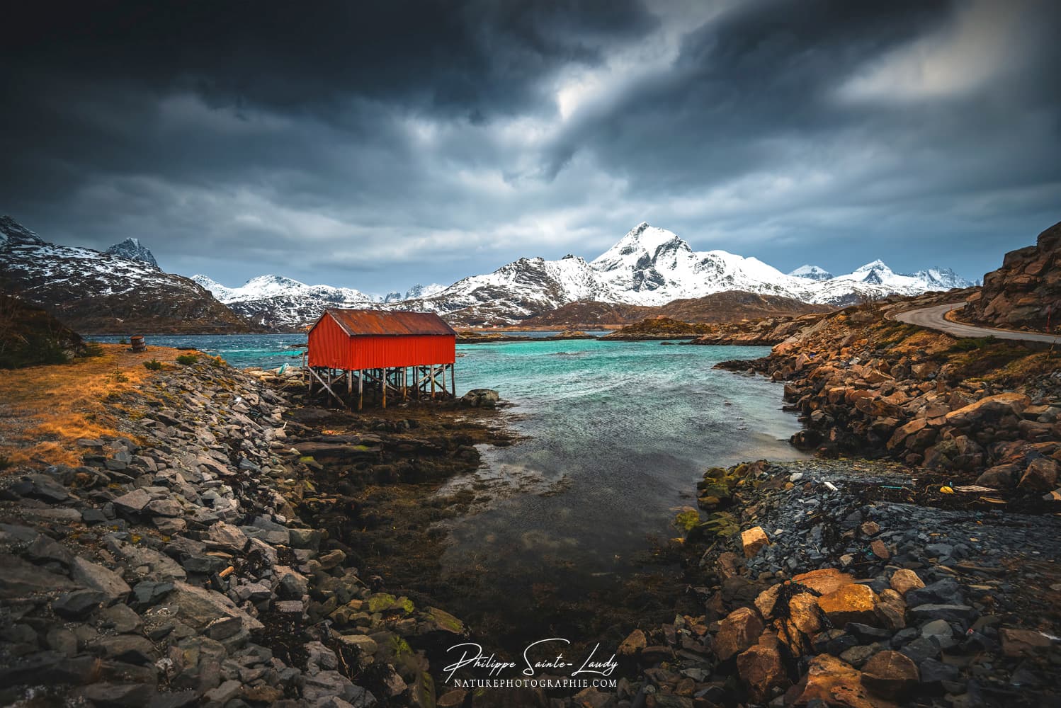 Rorbu sur les îles Lofoten en Norvège