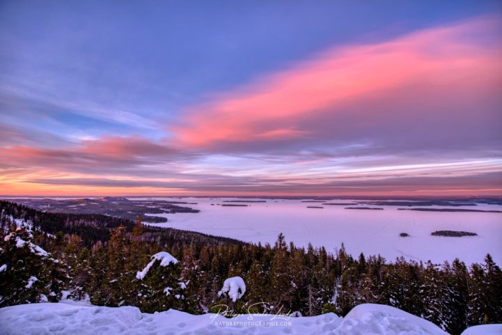 Ciel du soir en Finlande