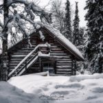Chalet Finlandais sous la neige