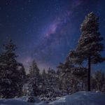 Ciel étoilé en Laponie