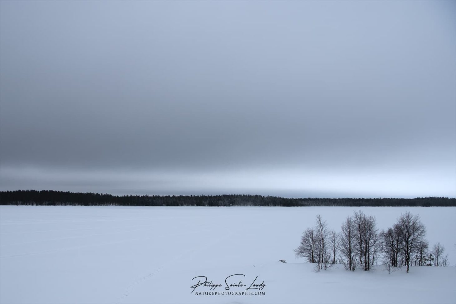 Lac gelé en Finlande