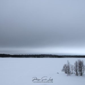 White Land Lac gelé en Finlande