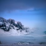 Montagnes enneigées en Islande