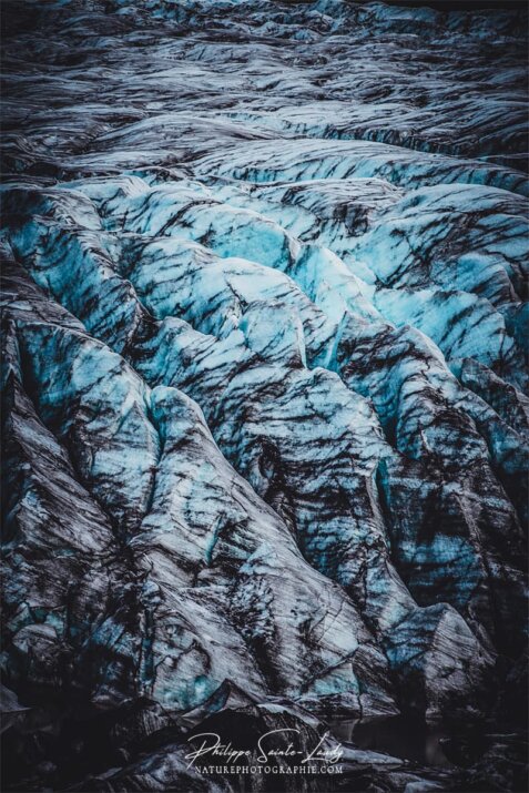 Gros plan de glacier