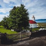 Église dans un fjord Islandais