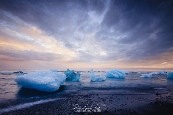 Paysage d'Islande en fin de journée