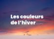 Coucher de soleil sur un paysage en hiver