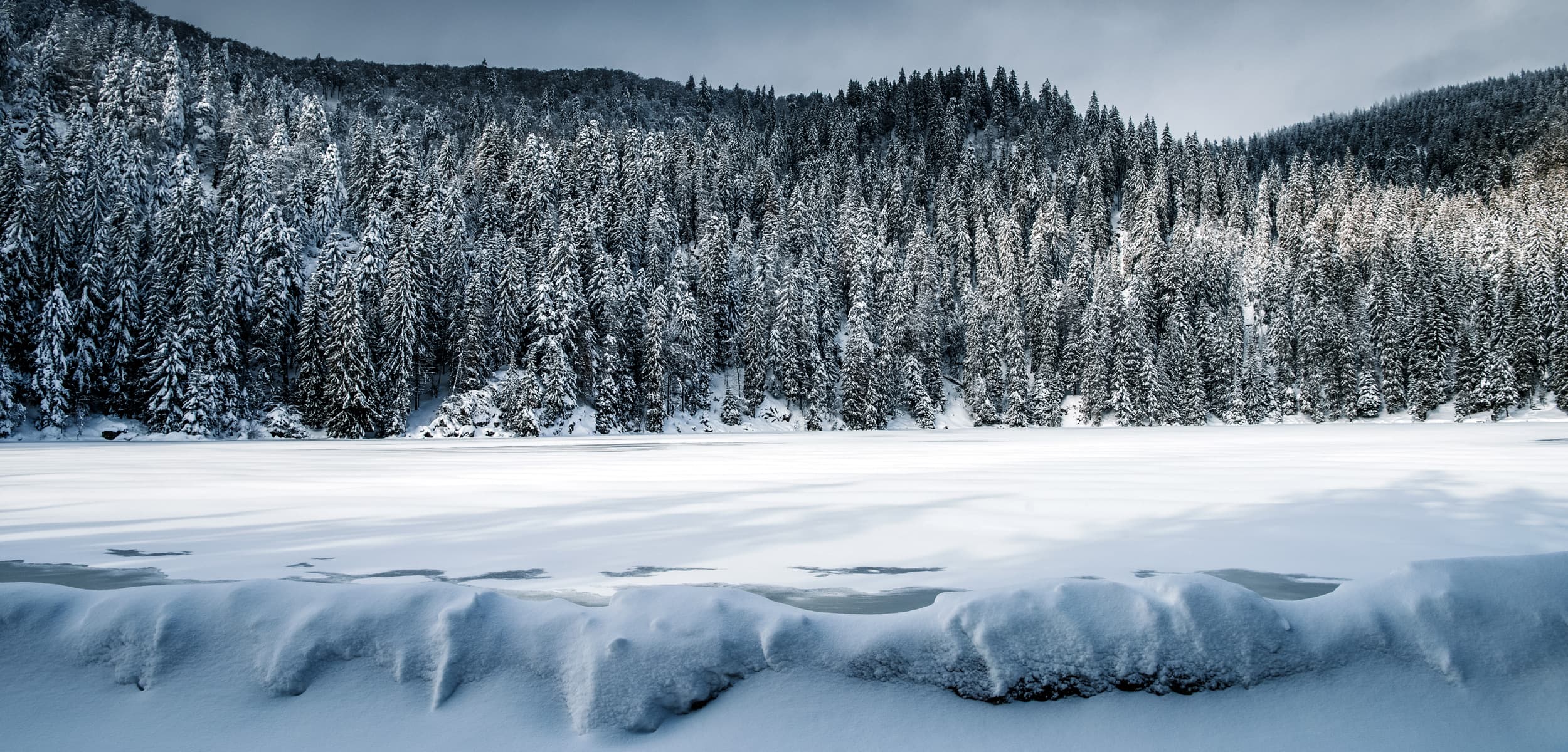 Le Lac Vert en hiver