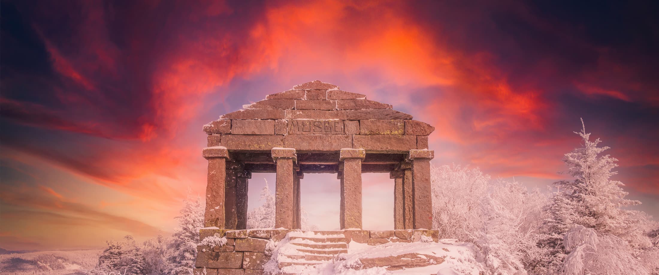 Donon au coucher du soleil