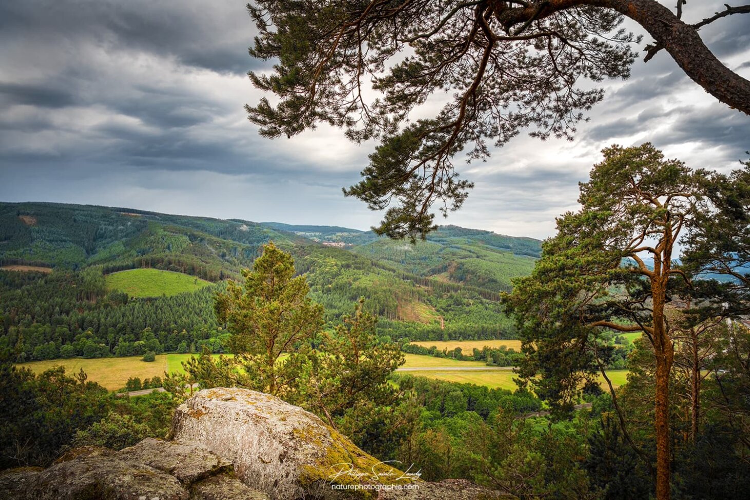 Vu depuis le rocher du corbeau