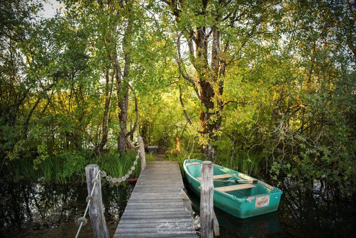 Feu de camp au bout du ponton