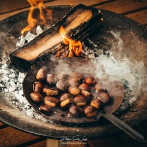 Châtaignes sur brasero