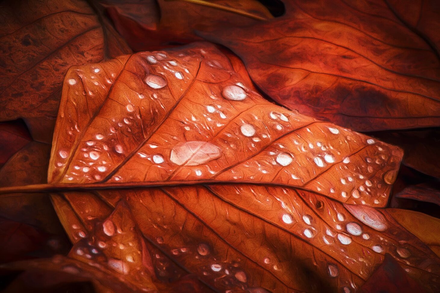 Une feuille en automne