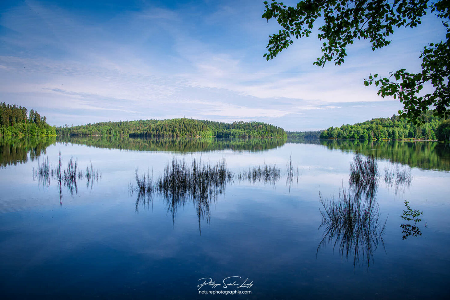Reflet bleu à Pierre-Percée