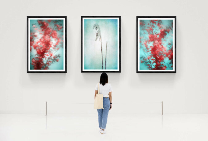 Triptyque floral Triptyque floral