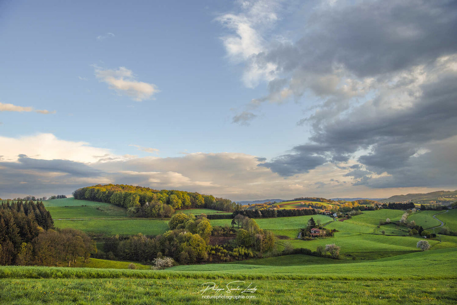 Fin de journée sur les Monts du Lyonnais