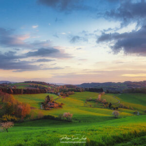L'heure dorée sur les Monts du Lyonnais