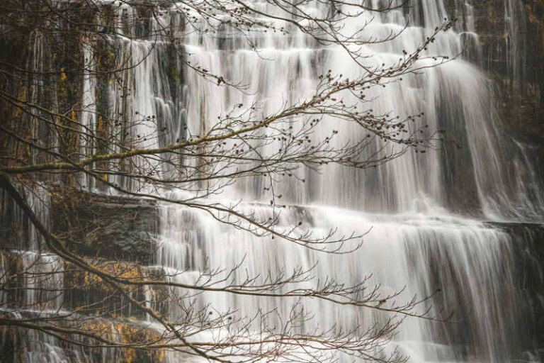 Cascade de l'Éventail dans le Jura