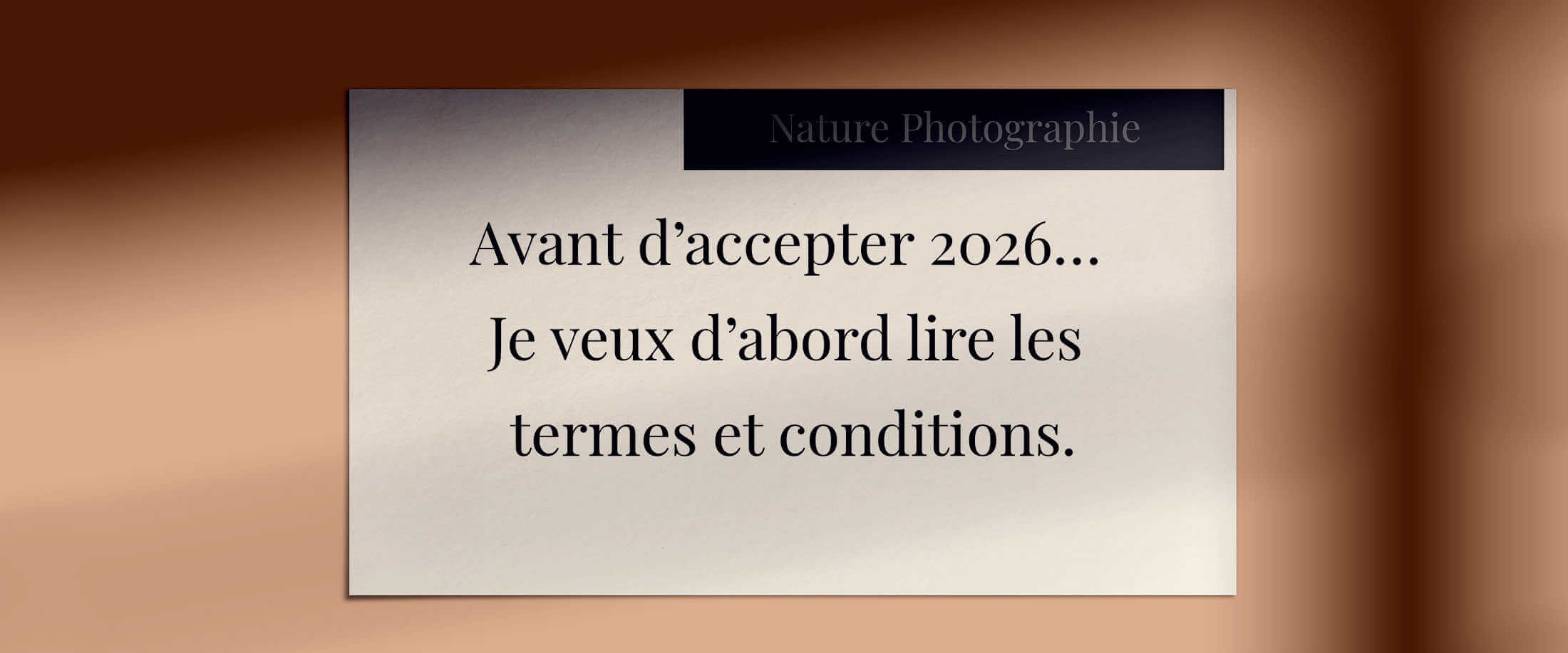 Avant d’accepter 2026… Je veux d’abord lire les termes et conditions.