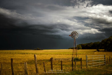 Ciel noir avant l'orage